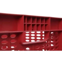 Bac EUROBOX Ajouré - 600X400XH330- Rouge - Matériel CHR Pro