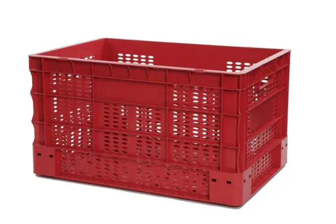 Bac EUROBOX Ajouré - 600X400XH330- Rouge - Matériel CHR Pro