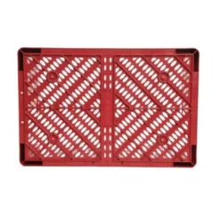 Bac EUROBOX Ajouré - 600X400XH330- Rouge - Matériel CHR Pro
