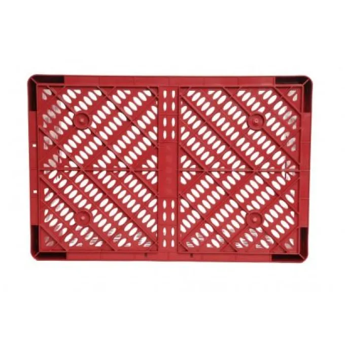 Bac EUROBOX Ajouré - 600X400XH330- Rouge - Matériel CHR Pro