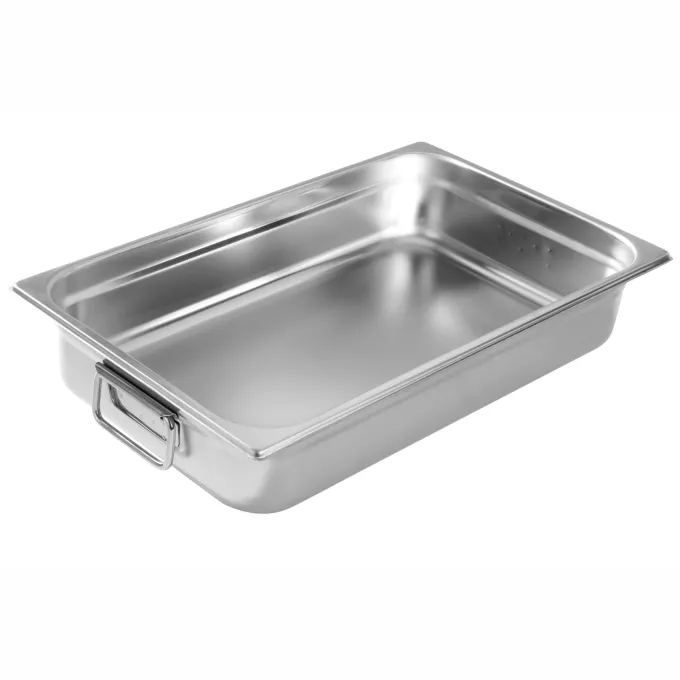 Bac Gastro Inox GN 1/1 à Anses avec Fond Thermo-Diffuseur - P 100 mm - Pujadas