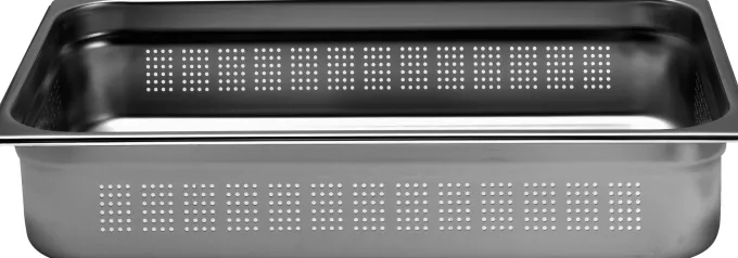 Bac Gastro Inox GN 1/1 Perforé Profondeur 100 mm - L2G