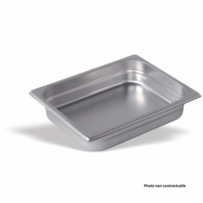 Bac Gastro Inox GN 1/2 - P 20 mm - Lot de 6 - Pujadas