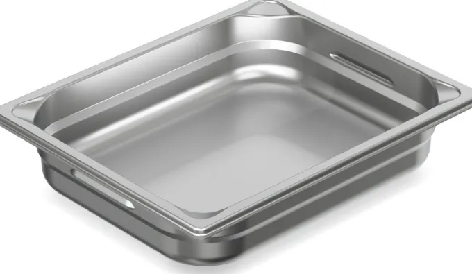 Bac Gastro Inox GN 1/2 - P 65 mm - Lot de 6 - Pujadas