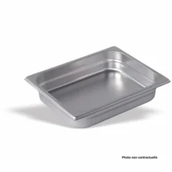 Bac Gastro Inox GN 1/2 - P 65 mm - Lot de 6 - Pujadas