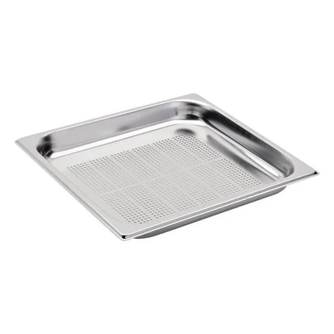 Bac Gastro Inox Perforé GN 2/3 - Profondeur 65 mm - Vogue