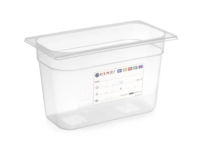 Bac Gastronorme GN 1/3 5,7L Transparent 325x176x(P)150 mm - Hendi