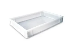 Bac Gerbable Blanc Parois et Fond Pleins pour Pate à Pizza - L2G