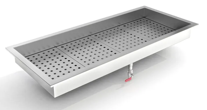Bac à Glace Pilée Intégré 4/1GN - Combisteel