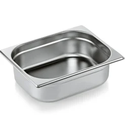 Bac GN 1/2 ECO en Acier au nickel-chrome 6,5 L P 100 mm Lot de 6 - Was Germany