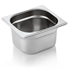 Bac GN 1/6 en Acier au nickel-chrome 1,6 L P 100 mm - Was Germany