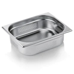 Bac GN 1/2 Inox Perforé 6,5 L P 100 mm - Was Germany