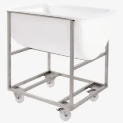 Bac grand volume semi-cylindrique 170 L - blanc - Gilac