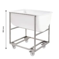 Bac grand volume semi-cylindrique 170 L - blanc - Gilac