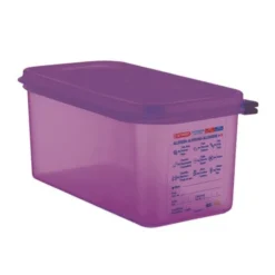 Bac hermétique violet anti allergénique 6 L - Araven GN 1/3
