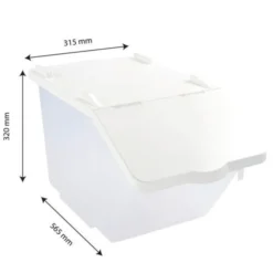 Bac à ingrédients 30 L + couvercle - Gilac