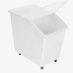 Bac à ingrédients 80 L + 4 roues - blanc - Gilac