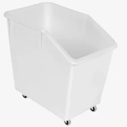 Bac à ingrédients 80 L + 4 roues - blanc - Gilac