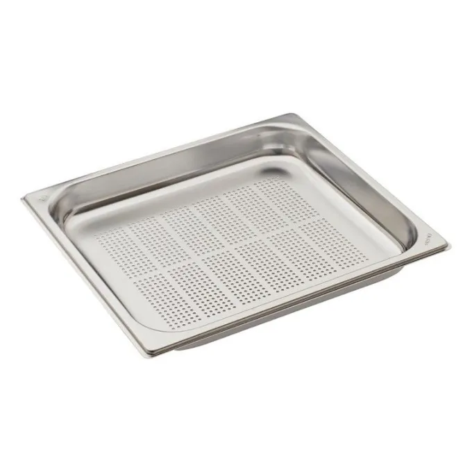 Bac inox perforé GN 2/3 - Profondeur 40 mm - Gastro M