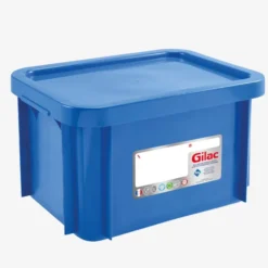 Bac 15 L Gilactiv® + couvercle - bleu - Gilac