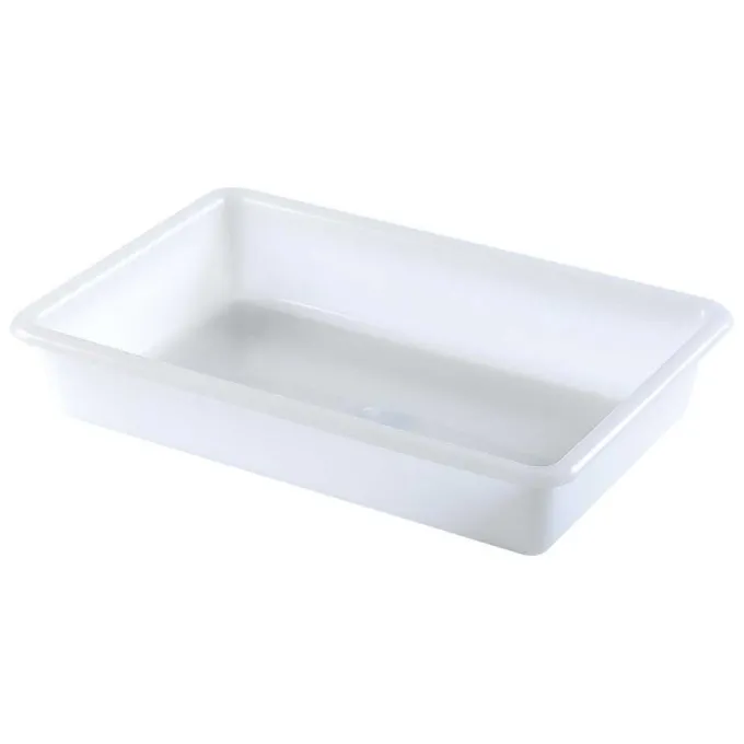 Bac Plat - 480X330XH80 mm - Blanc - Matériel CHR Pro