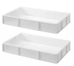 Bac à pâtons pour pizza GN1/1, GN 1/1, Blanc, 530x325x(H)90mm - Hendi