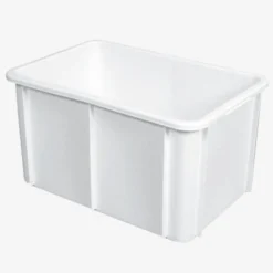 Bac rectangulaire 55 L - blanc - Gilac
