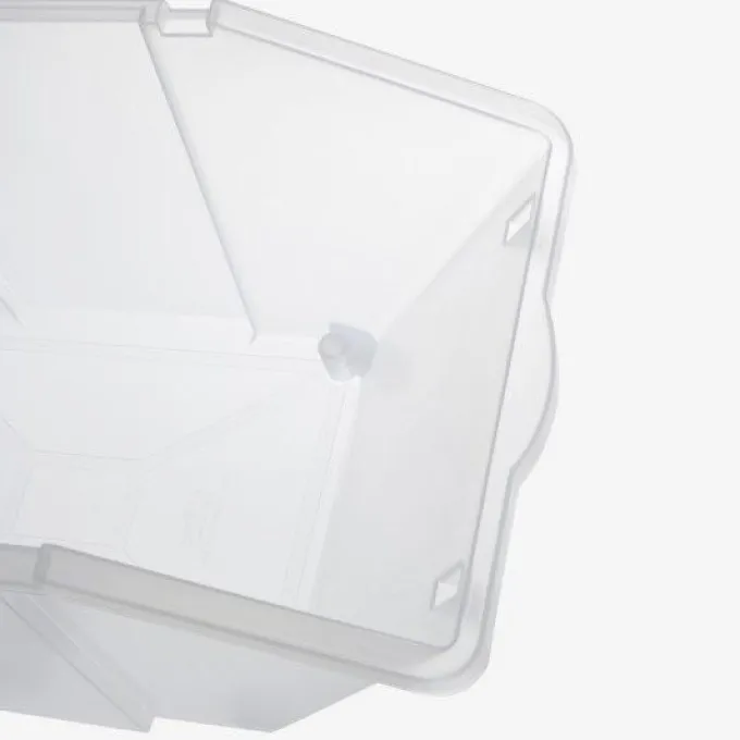 Bacs à ingrédients 30 L + couvercles + 4 roues - Lot de 2 - Gilac
