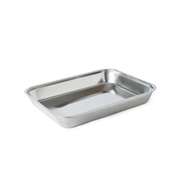 Bac à viande inox - 410 x 310 x 55 mm