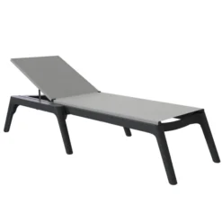 Bain de Soleil PROVENCE Anthracite / Capuccino - Lot de 4 - Grosfillex