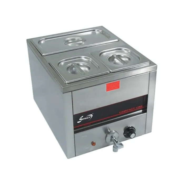 Bain-marie compact avec vidange 230 V 18 L - Gamme Tradition - Sofraca