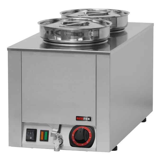Bain marie deux récipients mouillé - BM 02 W - Redfox