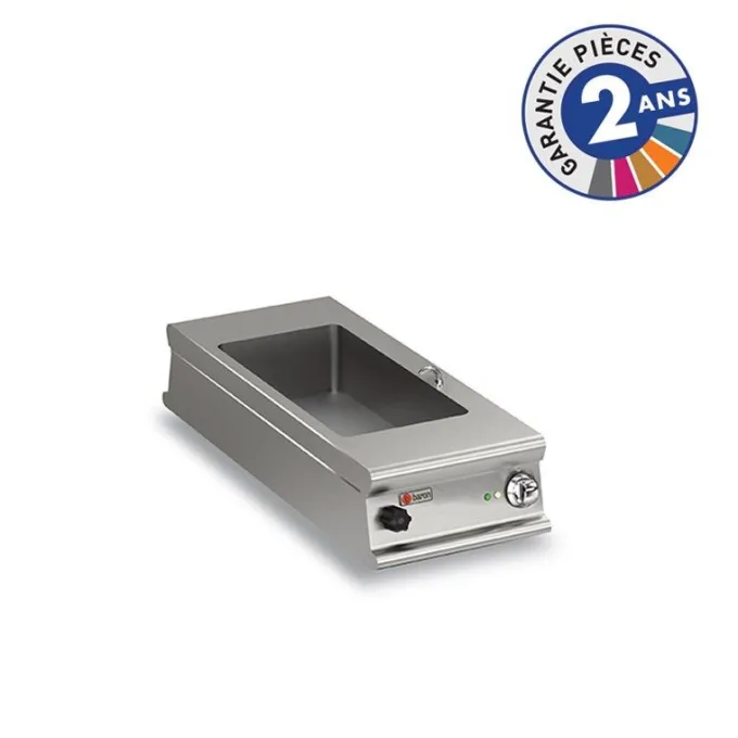 Bain Marie Electrique à Poser Inox - 1 bac GN 1/3 + 1 bac GN 1/1 - Baron