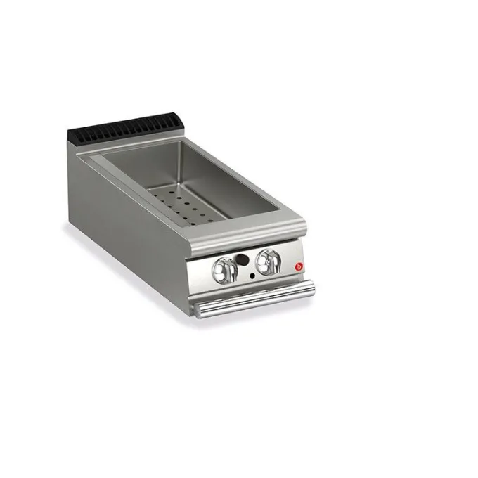 Bain-marie à Gaz - P900 - 1 x GN 1/3 + 1 x GN 1/1 - 3,6 kW - Baron