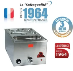 Bain-marie GN 1/1 avec vidange - Gamme Tradition - 21 L - Sofraca