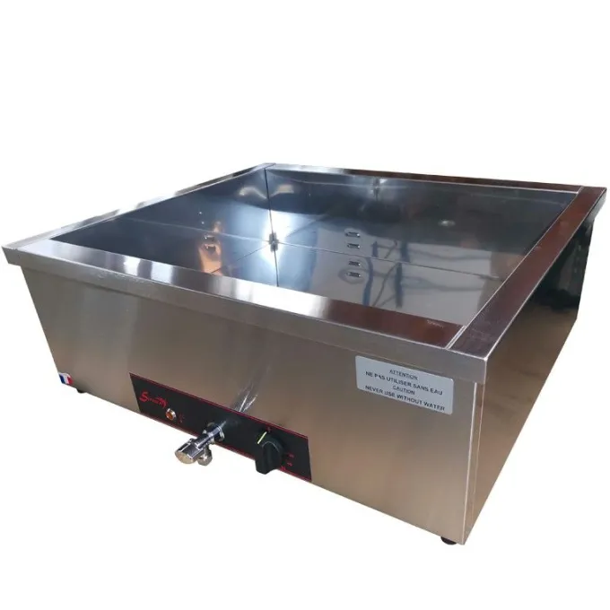 Bain-marie GN 2/1 avec vidange - Gamme CBS - 2x 21 L - Sofraca