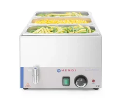 Bain-marie Kitchen Line avec robinet de vidange 230V/1200W 340x540x(H)250 mm - Hendi