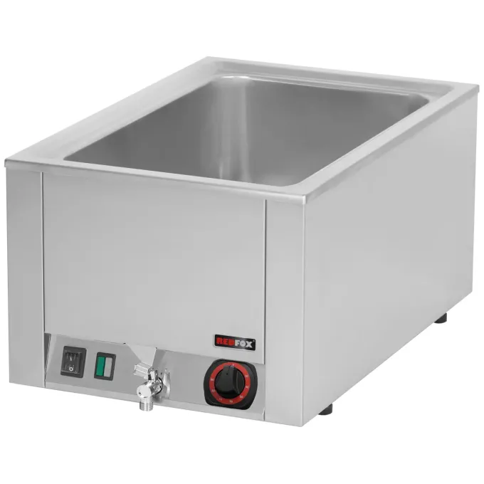 Bain marie électrique GN 1/1 - 200 TOP avec vidange BMV 1120 - Redfox