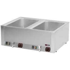 Bain marie électrique 2x GN 1/1 - 200 TOP avec vidange BMV 2120 - Redfox
