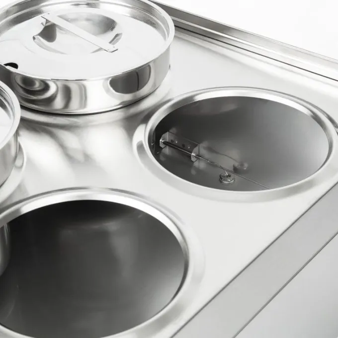 Bain-Marie 4 Pots Silverlink 600 BS4W - Lincat