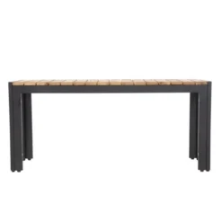 Banc - Acier & Bois d'Acacia - 1000 mm - Lot de 2 - Bolero