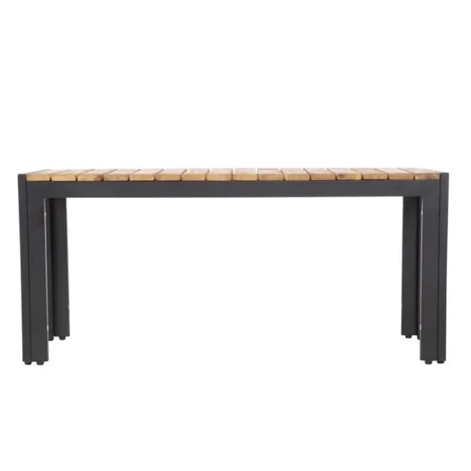 Banc - Acier & Bois d'Acacia - 1000 mm - Lot de 2 - Bolero