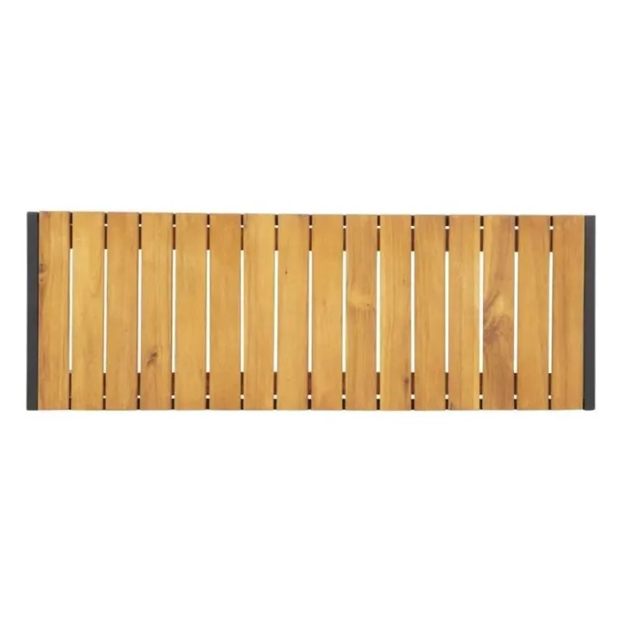 Banc - Acier & Bois d'Acacia - 1000 mm - Lot de 2 - Bolero