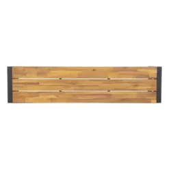 Banc en Acier & Bois d'Acacia - Lot de 2 - Bolero