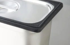 Bande Silicone GN 1/3 Noire pour Fixation - Pujadas