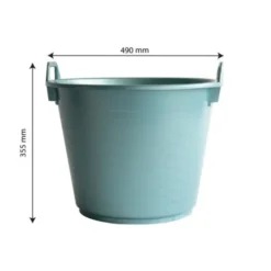 Baquet économique rond 40 L - vert - Gilac