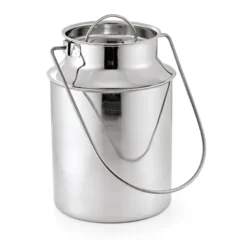 Baratte avec couvercle en Acier au nickel-chrome 6 L H 280 mm Ø 180 mm - Was Germany