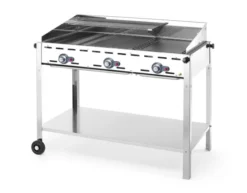 Barbecue Green Fire avec 3 brûleurs Profi Line 174kW - Hendi