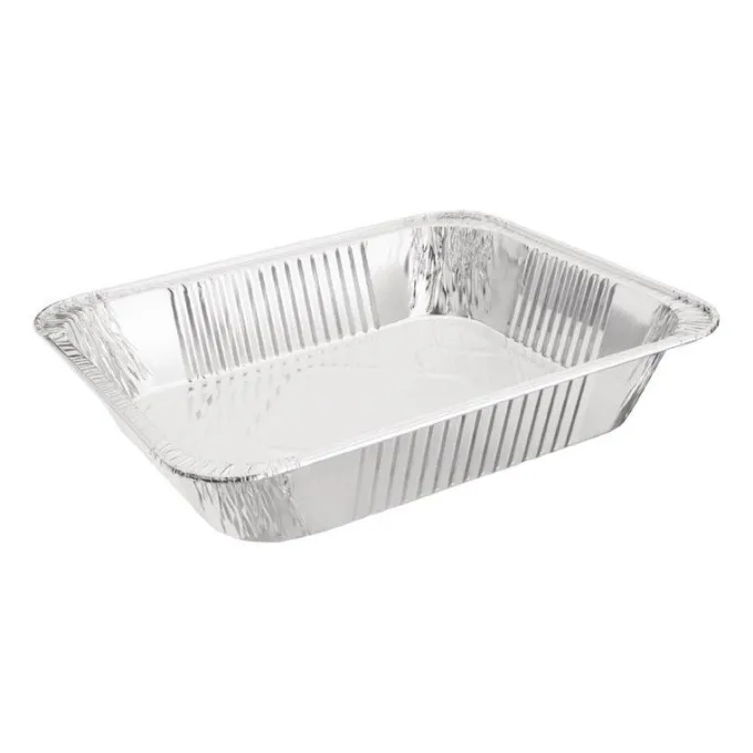 5 barquettes rectangulaires aluminium GN 1/2 - Fiesta