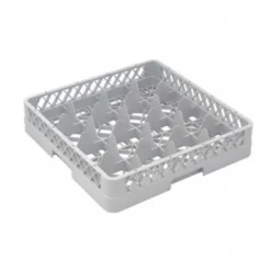 Base 16 Compartiments 500 x 500 x 100mm - Casier de Lavage pour verres - Gris - Matériel CHR Pro